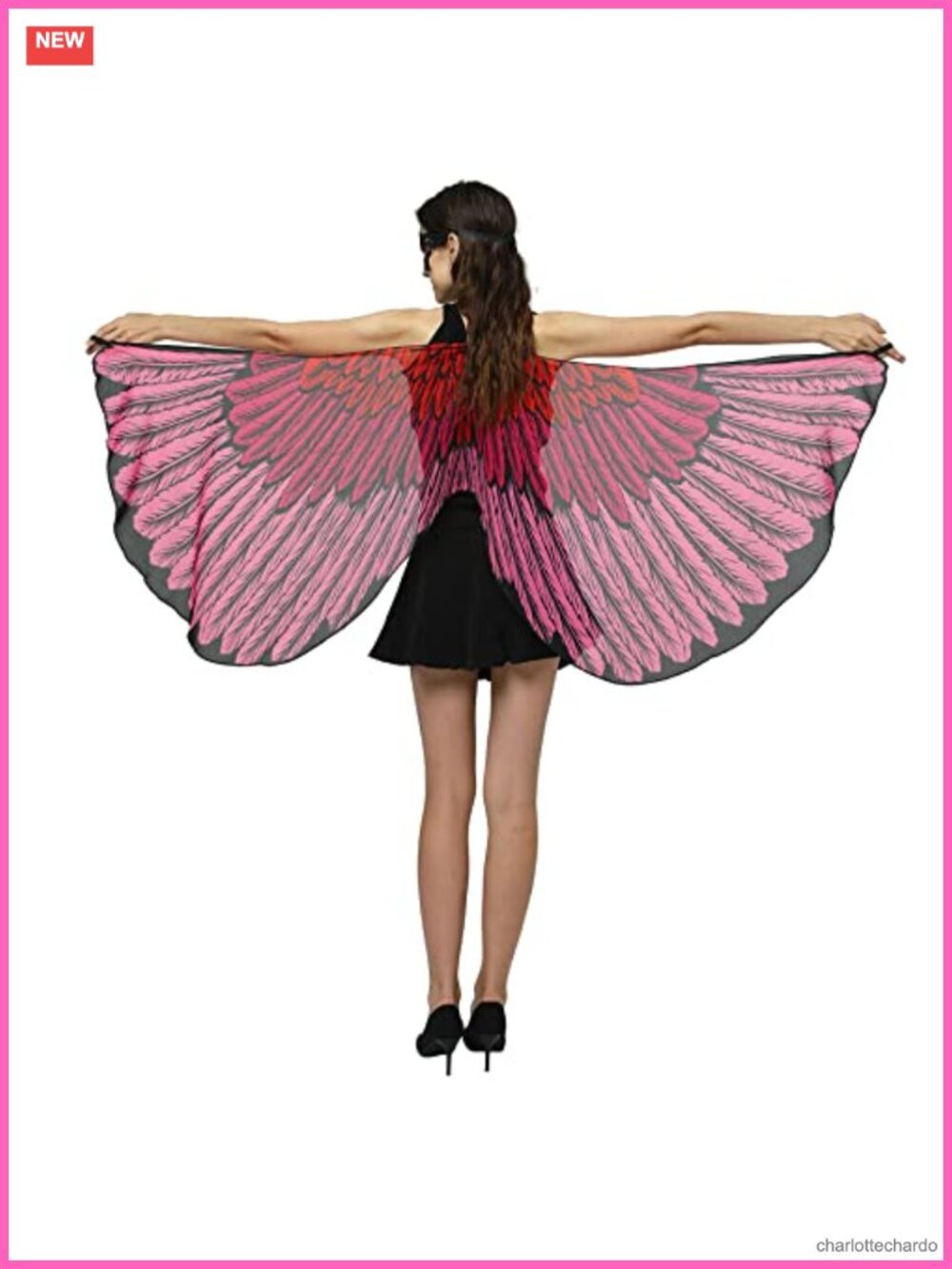 Chiffon Wing Cape Shawl Fairy Halloween Costume Adult Women